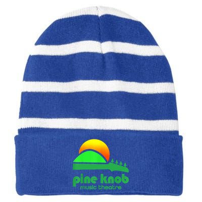 Pines Knobs Music Theatre Striped Beanie with Solid Band