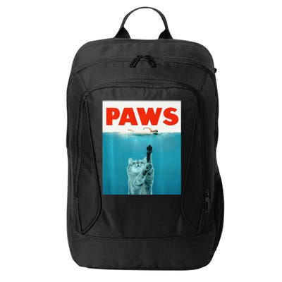 Paws Kitten Meow Parody Funny Cat Lover Gifts City Backpack