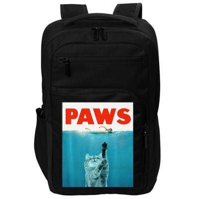 Paws Kitten Meow Parody Funny Cat Lover Gifts Impact Tech Backpack