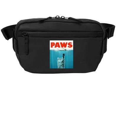 Paws Kitten Meow Parody Funny Cat Lover Gifts Crossbody Pack