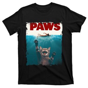 Paws Kitten Meow Parody Funny Cat Lover Gifts Cute Cat T-Shirt