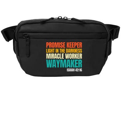 Promise Keeper Miracle Worker Waymaker Christian Faith Crossbody Pack