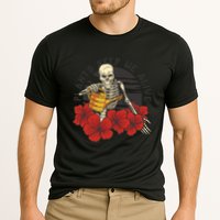 Plants Keep Me Alive Floral Skull Cooling Performance Crew T-Shirt