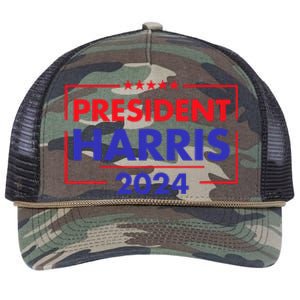 President Kamala Madam Harris Retro Rope Trucker Hat Cap