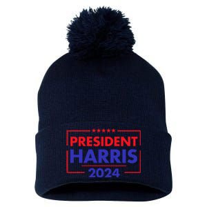 President Kamala Madam Harris Pom Pom 12in Knit Beanie