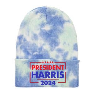 President Kamala Madam Harris Tie Dye 12in Knit Beanie