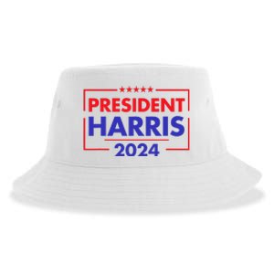 President Kamala Madam Harris Sustainable Bucket Hat