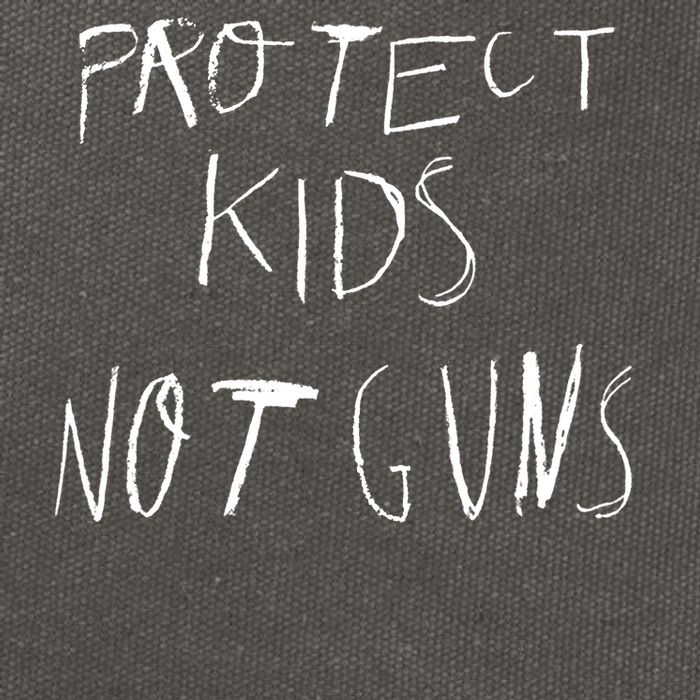 Protect Kid Not Guns Pencil Cotton Canvas Backpack