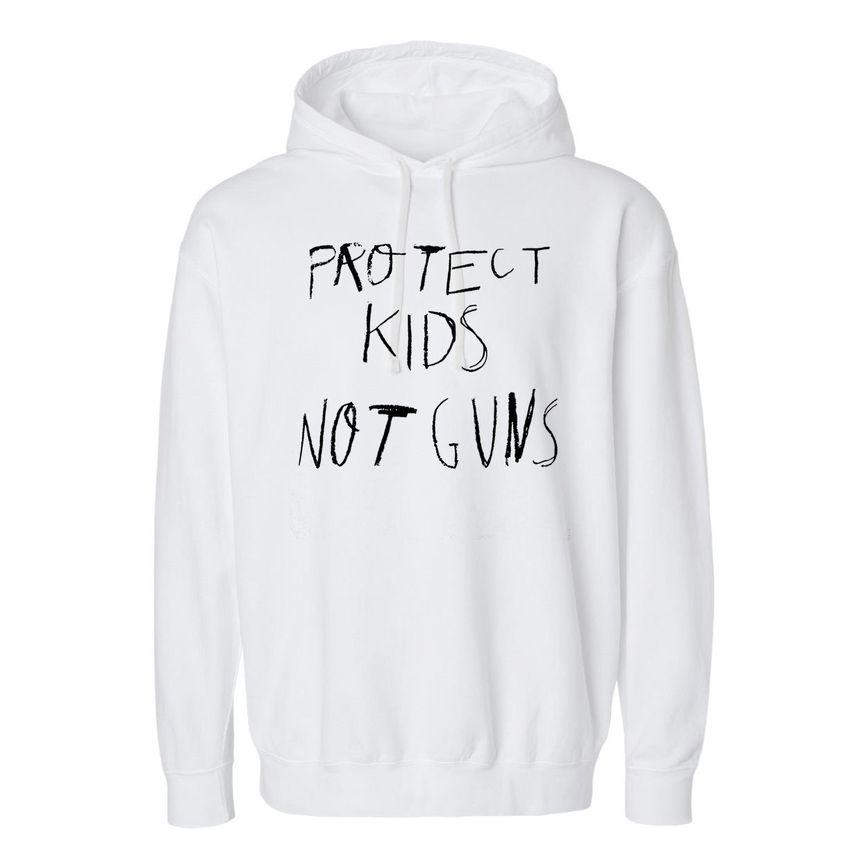 Protect Kid Not Guns Pencil Garment-Dyed Fleece Hoodie
