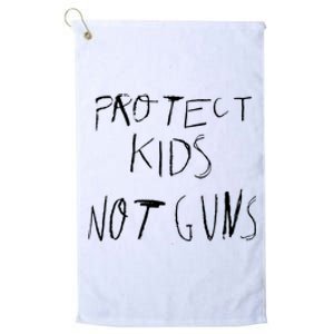 Protect Kid Not Guns Pencil Platinum Collection Golf Towel