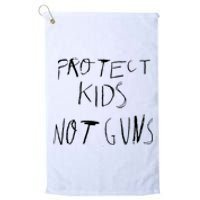 Protect Kid Not Guns Pencil Platinum Collection Golf Towel