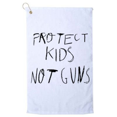 Protect Kid Not Guns Pencil Platinum Collection Golf Towel