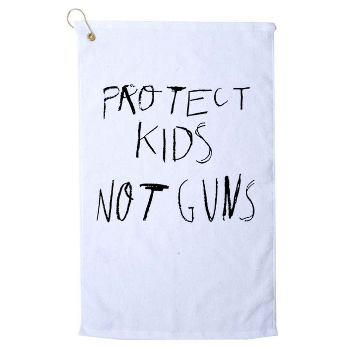 Protect Kid Not Guns Pencil Platinum Collection Golf Towel