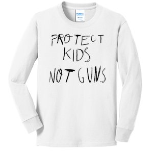 Protect Kid Not Guns Pencil Kids Long Sleeve Shirt