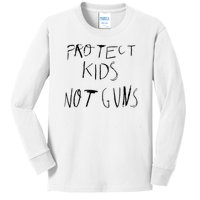 Protect Kid Not Guns Pencil Kids Long Sleeve Shirt