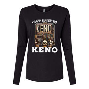 Playing Keno Numbers Casino Keno Player Womens Cotton Relaxed Long Sleeve T-Shirt