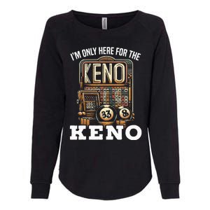 Playing Keno Numbers Casino Keno Player Womens California Wash Sweatshirt