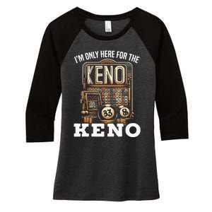 Playing Keno Numbers Casino Keno Player Women's Tri-Blend 3/4-Sleeve Raglan Shirt