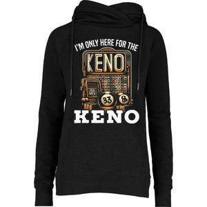 Playing Keno Numbers Casino Keno Player Womens Funnel Neck Pullover Hood