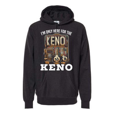 Playing Keno Numbers Casino Keno Player Premium Hoodie