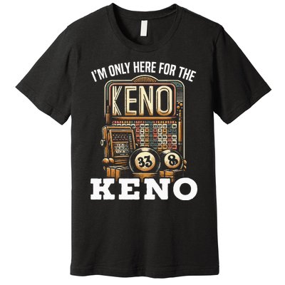 Playing Keno Numbers Casino Keno Player Premium T-Shirt