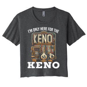 Playing Keno Numbers Casino Keno Player Women's Crop Top Tee