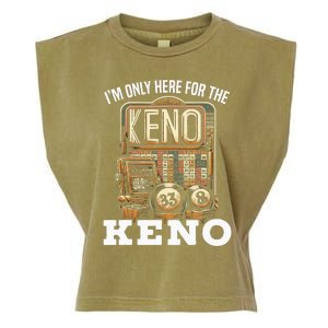 Playing Keno Numbers Casino Keno Player Garment-Dyed Women's Muscle Tee