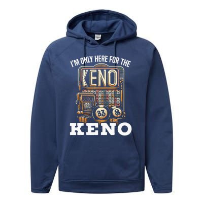 Playing Keno Numbers Casino Keno Player Performance Fleece Hoodie