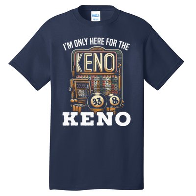 Playing Keno Numbers Casino Keno Player Tall T-Shirt