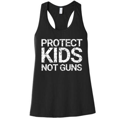 Protect Kids Not Guns Faded Grunge Women's Racerback Tank