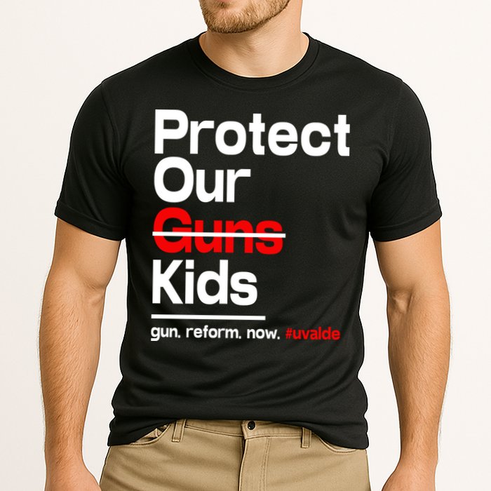 Protect Kid Not Guns Protect Our Kid Not Gun Guns Reform Now Uvalde Cooling Performance Crew T-Shirt