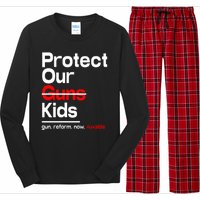 Protect Kid Not Guns Protect Our Kid Not Gun Guns Reform Now Uvalde Long Sleeve Pajama Set