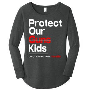 Protect Kid Not Guns Protect Our Kid Not Gun Guns Reform Now Uvalde Women's Perfect Tri Tunic Long Sleeve Shirt