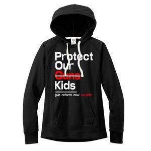 Protect Kid Not Guns Protect Our Kid Not Gun Guns Reform Now Uvalde Women's Fleece Hoodie