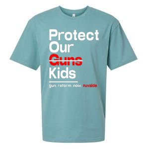 Protect Kid Not Guns Protect Our Kid Not Gun Guns Reform Now Uvalde Sueded Cloud Jersey T-Shirt