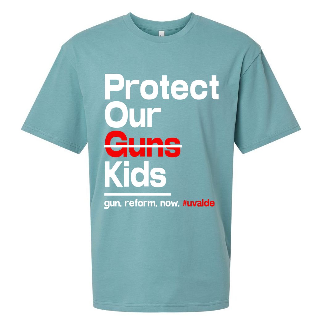 Protect Kid Not Guns Protect Our Kid Not Gun Guns Reform Now Uvalde Sueded Cloud Jersey T-Shirt