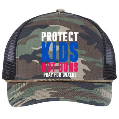 Protect Kids Not Guns Pray For Uvalde Retro Rope Trucker Hat Cap