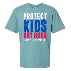 Protect Kids Not Guns Pray For Uvalde Sueded Cloud Jersey T-Shirt