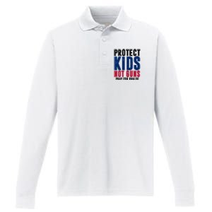 Protect Kids Not Guns Pray For Uvalde Performance Long Sleeve Polo