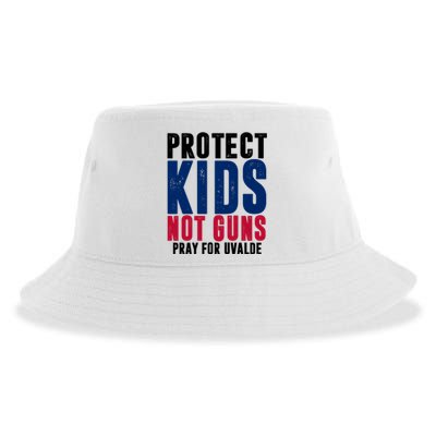 Protect Kids Not Guns Pray For Uvalde Sustainable Bucket Hat