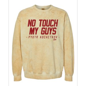 Pyotr Kochetkov No Touch My Guys Colorblast Crewneck Sweatshirt