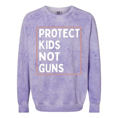 Protect Kids Not Guns End Gun Violence Uvalde Strong Colorblast Crewneck Sweatshirt