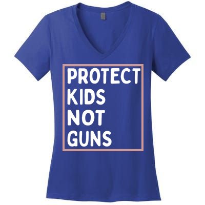 Protect Kids Not Guns End Gun Violence Uvalde Strong Women's V-Neck T-Shirt