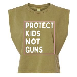 Protect Kids Not Guns End Gun Violence Uvalde Strong Garment-Dyed Women's Muscle Tee