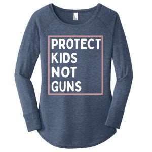 Protect Kids Not Guns End Gun Violence Uvalde Strong Women's Perfect Tri Tunic Long Sleeve Shirt