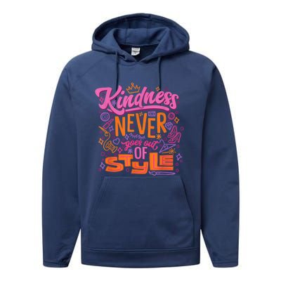 Princess Kindness Never Goes Out Performance Fleece Hoodie