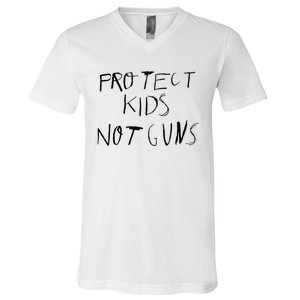 Protect Kids Not Gun Anti Gun Gun Control V-Neck T-Shirt