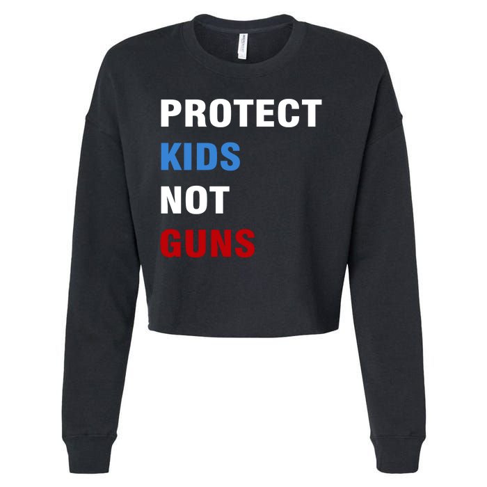 Protect Kids Not Guns Cropped Pullover Crew