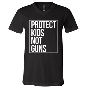 Protects Kidss Not Guns V-Neck T-Shirt