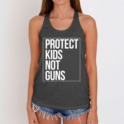 Protects Kidss Not Guns Women's Knotted Racerback Tank